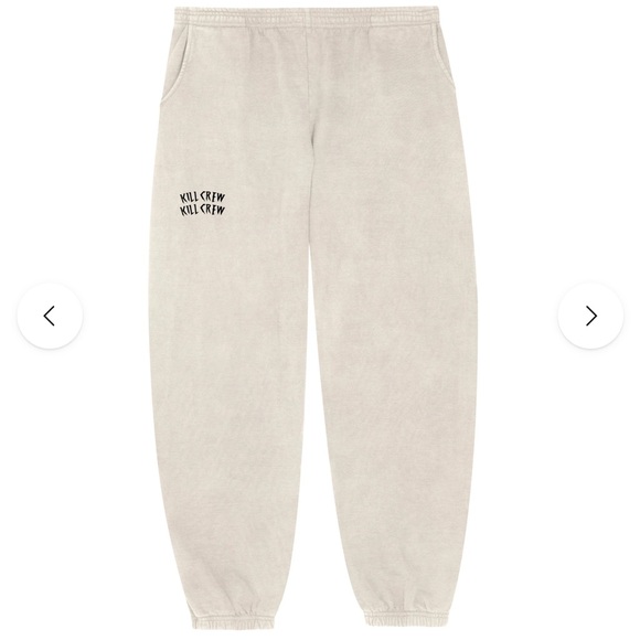 NWT Kill Crew Cream Sweat Joggers - Picture 3 of 4